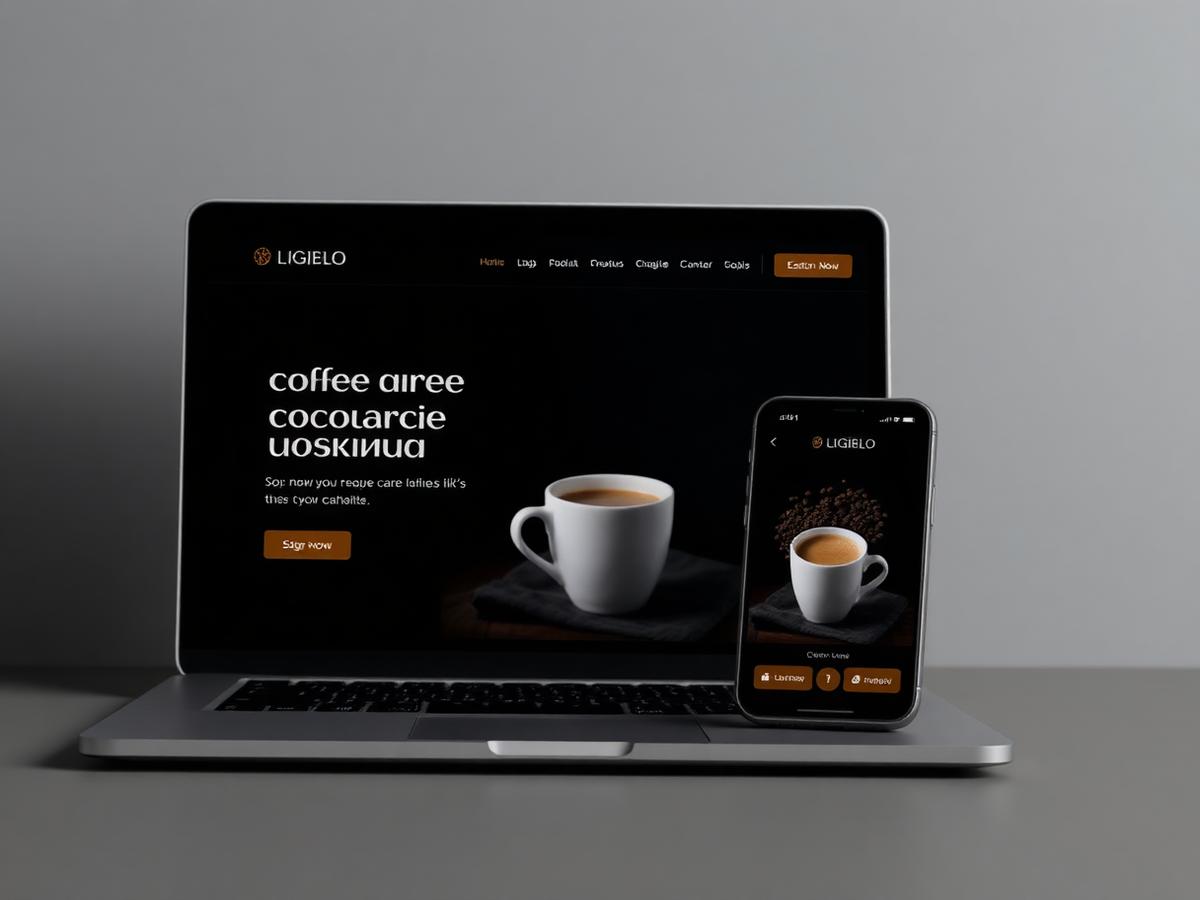 Ligielo Coffee website design by BrandNest